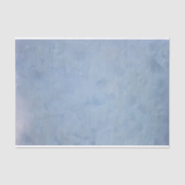 Seda Lenço de papel Textured nebuloso azul (Frente )