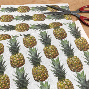 Seda Lenço de papel tropical do teste padrão do abaca
