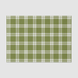 Seda Lenço de papel verde moderno da xadrez de Tartan