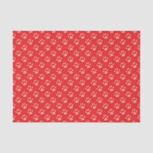 Seda Lenço de papel vermelho do Natal do impressão da
