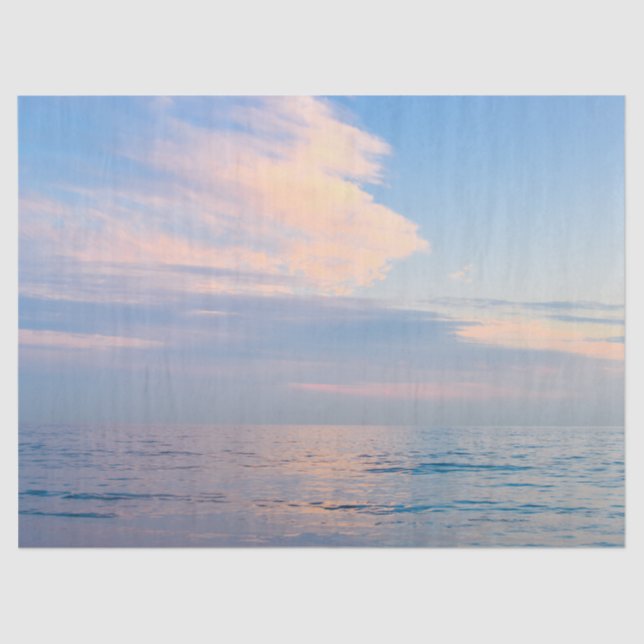 Seda lenços de papel das águas oceânicas (Frente )