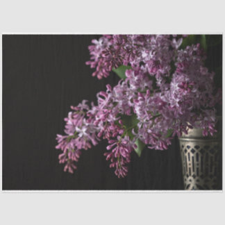 Seda Lilacs, papel de tecidos de 18 lb