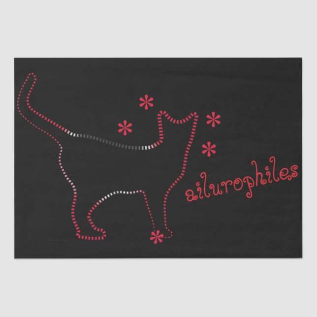 Seda linhagem de gatos fantástica Papel Tecido (Frente )