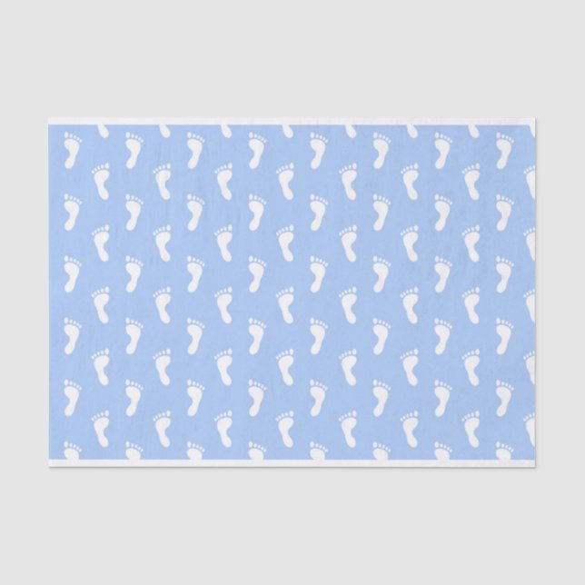 SEDA LINHAS DE PAPEL AZUL BABY FEET (Frente )