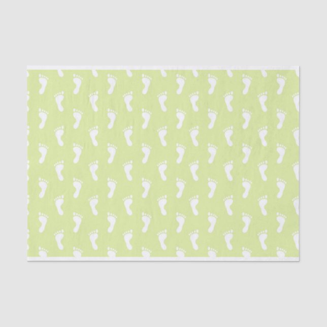 SEDA LINHAS DE PAPEL VERDE LIMÃO BABY FEET (Frente )