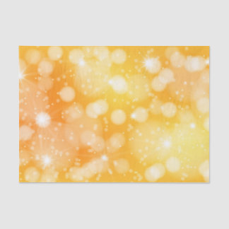 Seda Luzes no papel de tecidos amarelo