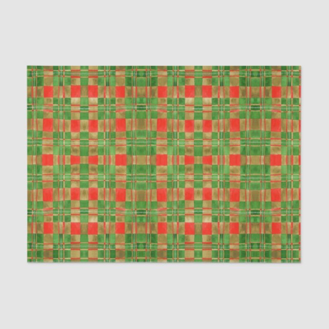 Seda MAC GREGOR TARTAN Papel de Tecido (Frente )