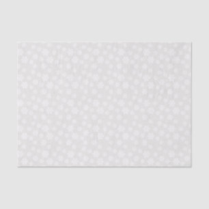 Seda Marfim antigo e lenço de papel floral branco