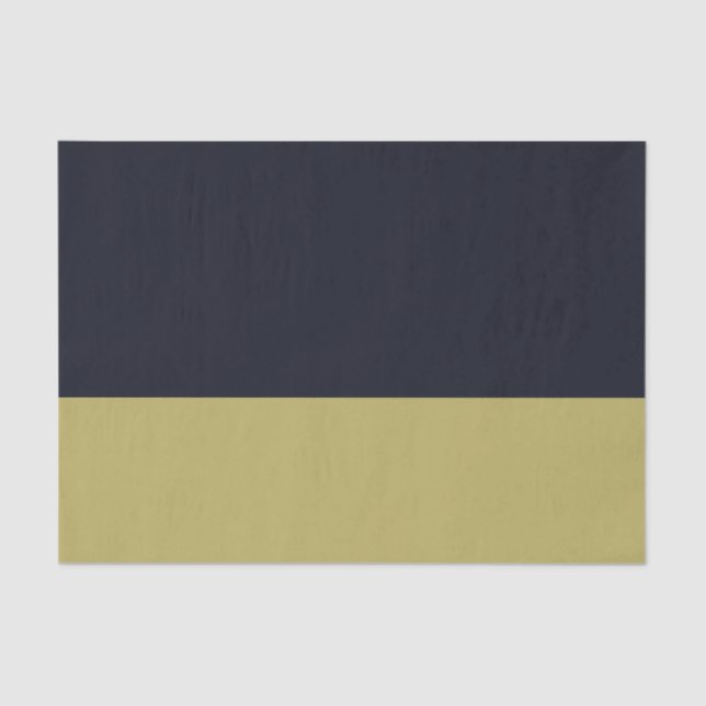 Seda Marinho e lenço de papel 10lb Dourado (Frente )