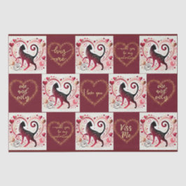 Seda Maroon Cat - Papel de enrolamento