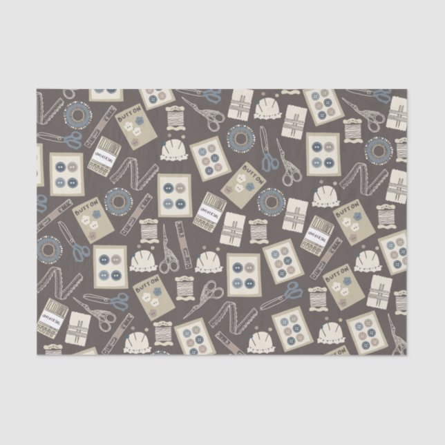 Seda Material de costura Papel tecidular (Frente )