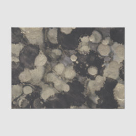 Seda Matizes de papel tecidos preto e Dourado