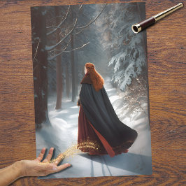 Seda Menina na Floresta 3: Papel de Decoupage