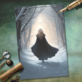 Seda Menina na Floresta 5 - Papel de Decoupage