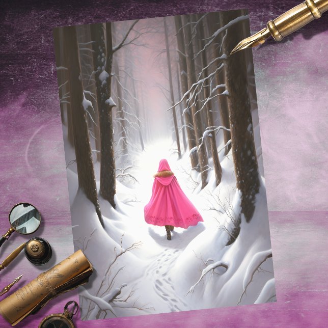 Seda Menina na Floresta 6: Papel de Decoupage (Criador carregado)