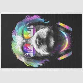 Seda Neon Cavoodle com fones de ouvido Papel Tecidual