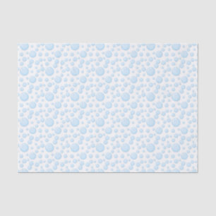 Seda O azul borbulha lenço de papel do presente