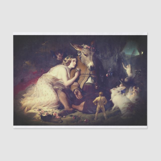 Seda O Papel Tecido de Decoupage do Sonho da Noite de V (Frente )