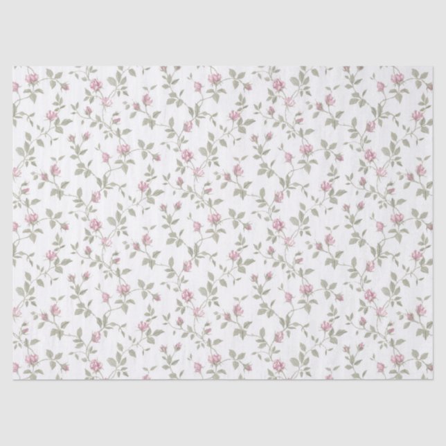 Seda O rosa do rosa brota o lenço de papel gasto do (Frente )