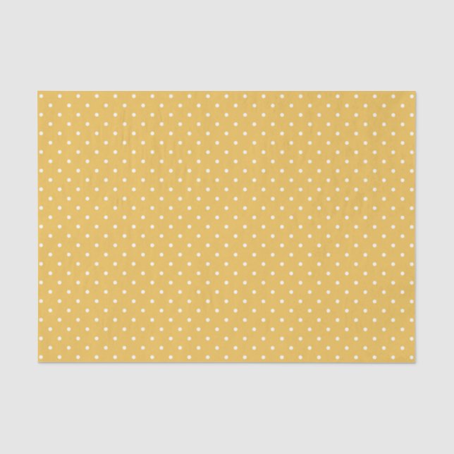Seda O suíço amarelo pontilha o lenço de papel de | (Frente )