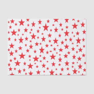 Seda O vermelho Stars o lenço de papel