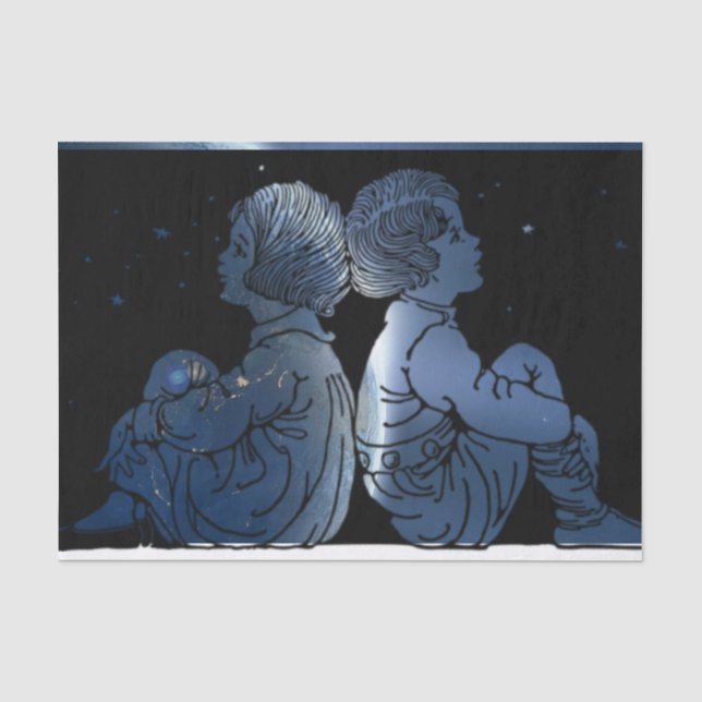 Seda Olhando para as Estrelas, Papel Tecidual de Presen (Frente )