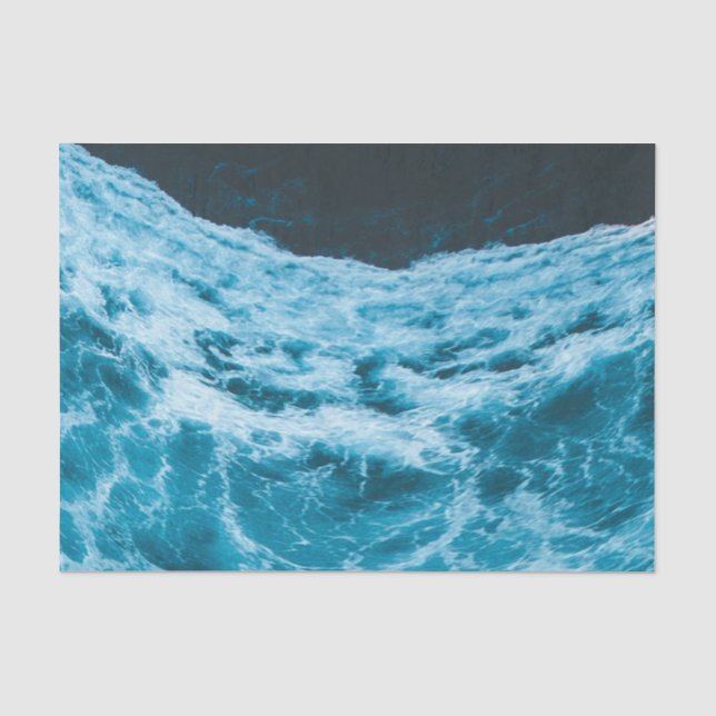 Seda Ondas Causam Papel Tecido de Decoupage de Água no  (Frente )