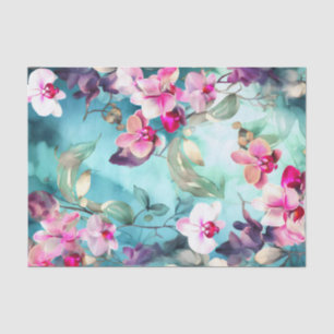 Seda ORCHIDS belo papel de dissociação floral