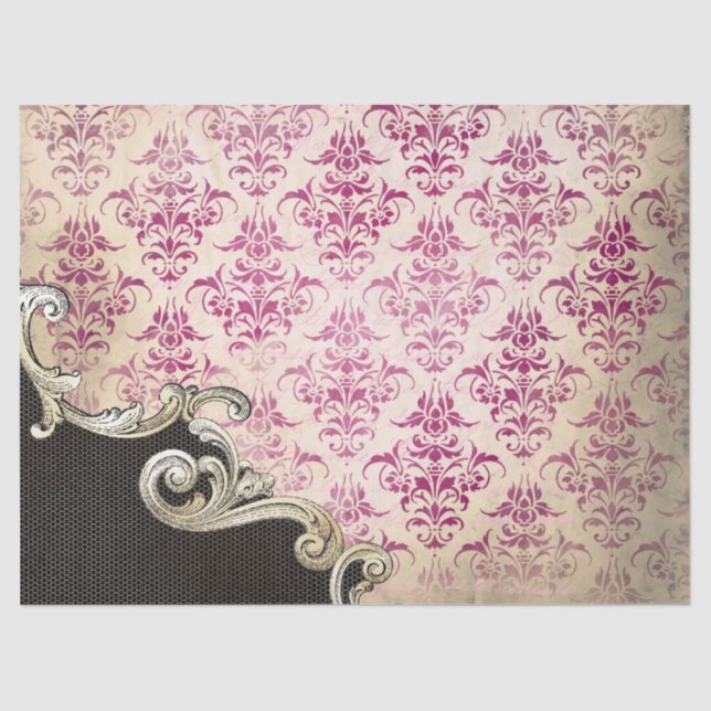 Seda Ornamentado de papel da série Ephemera Design 1 (Frente )