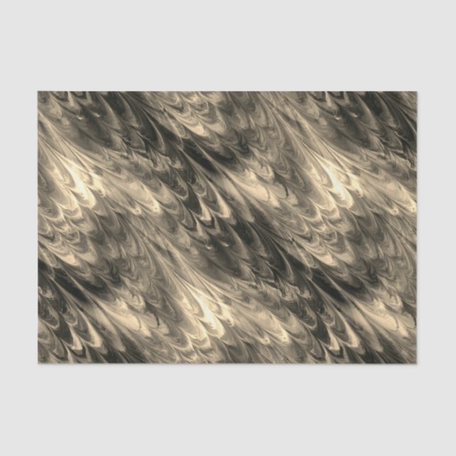 Seda ouro antigo de couve não-pareil: papel tissue (Frente )