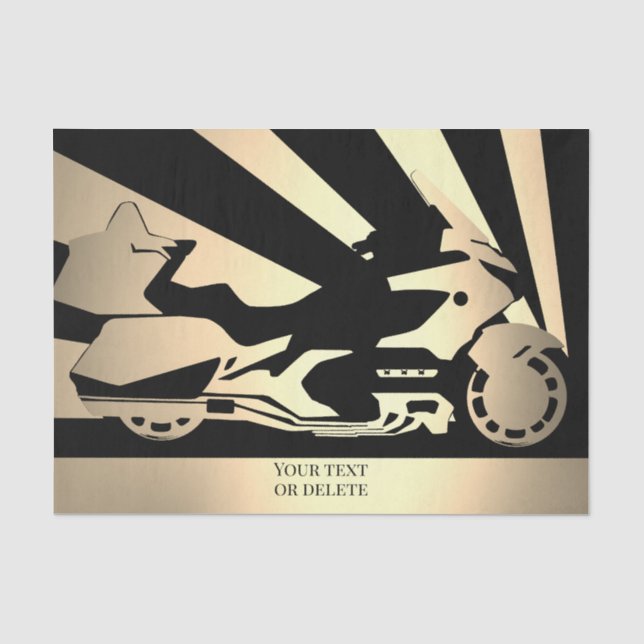Seda Ouro de motocicleta em papel de fita (Frente )