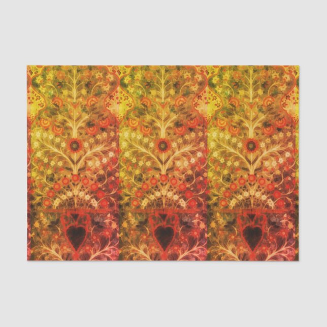 Seda Papel antigo em matéria de design têxtil na Índia (Frente )