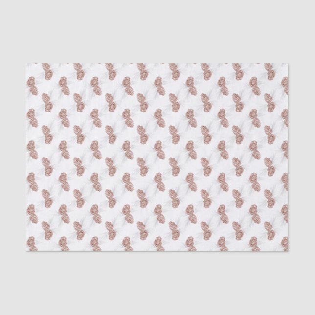 Seda Papel branco de cinza marrom dos Pinecones de inve (Frente )