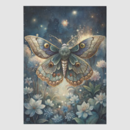 Seda Papel Colorido de Decoupage de Mariposas Lunares F