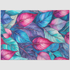 Seda Papel Colorido Tecido de Arte Botânica