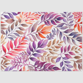 Seda Papel Colorido Tecido de Arte Botânica