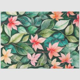 Seda Papel Colorido Tecido de Arte Botânica