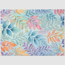 Seda Papel Colorido Tecido de Arte Botânica