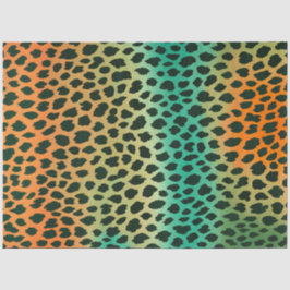 Seda Papel Colorido Tecido de Impressão Animal