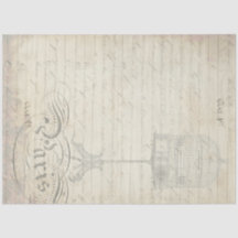 Papel Companheiro de Decoupage Ephemera Peacock