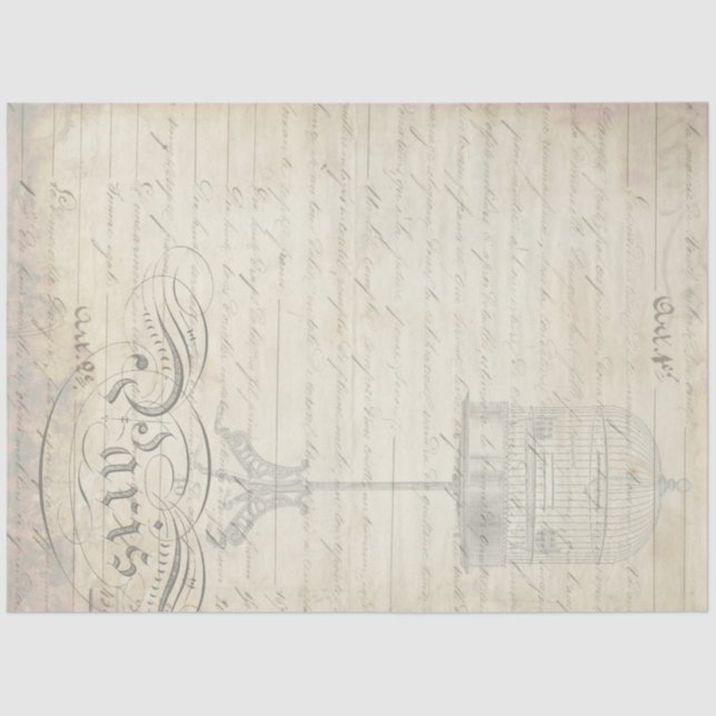 Seda Papel Companheiro de Decoupage Ephemera Peacock (Frente )