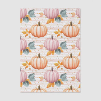 Seda Papel Craft de Abóbora Floral de Outono