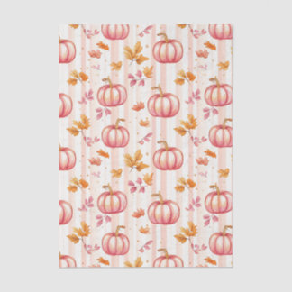 Seda Papel Craft de Abóbora Floral de Outono