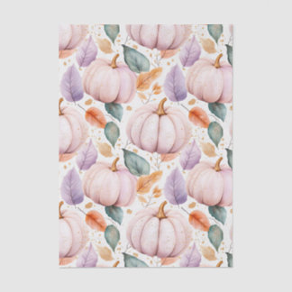 Seda Papel Craft de Abóbora Floral de Outono