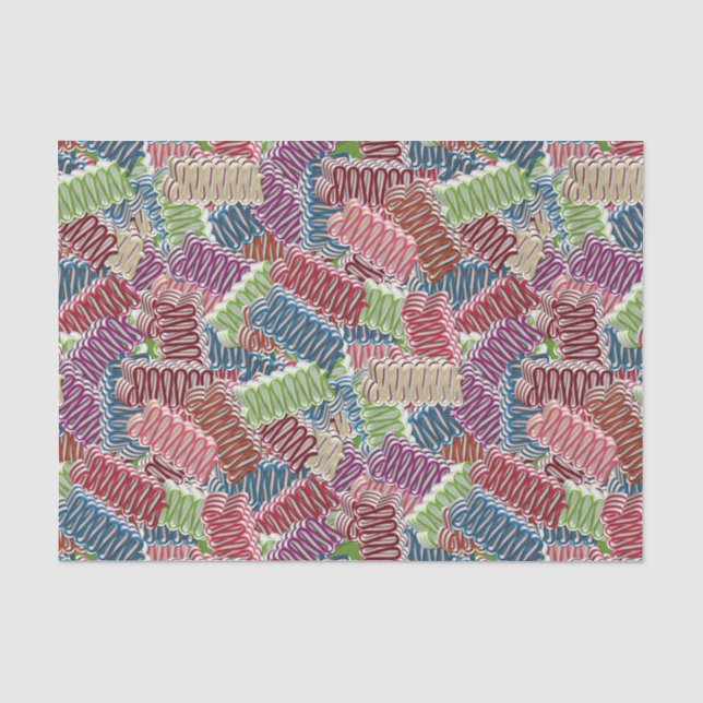 Seda PAPEL DE ARMADURA DE Candy-TISSUE (Frente )
