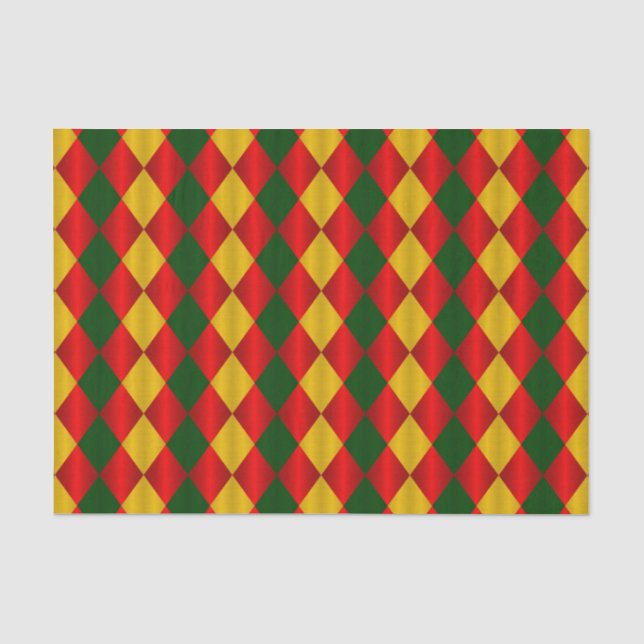 Seda PAPEL DE ARMAZENAMENTO DE TECIDO Dourado-Vermelho- (Frente )
