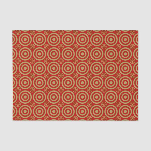 SEDA PAPEL DE ARMAZENAMENTO DOURADO-VERMELHO (Frente )