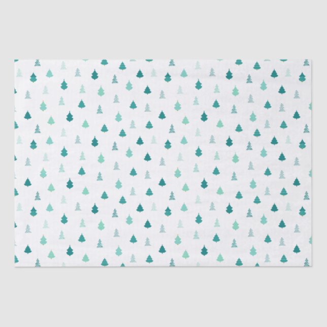 Seda Papel de árvore de Natal Aquático (Frente )