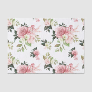 Seda Papel de cor aquosa, cor-de-rosa, para tecidos pla