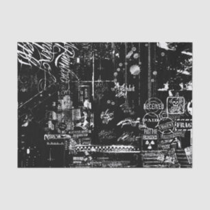 Seda Papel de cor preto e branco
